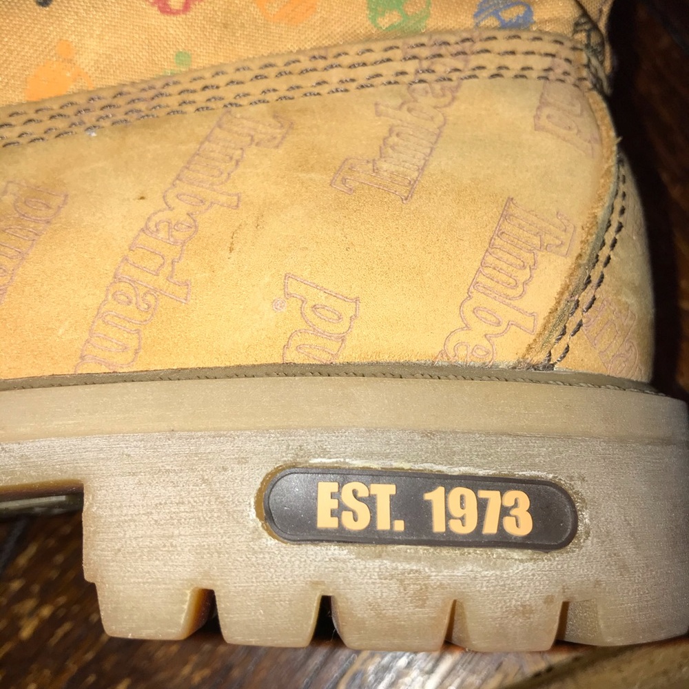 New Timberland Nubuck Zipper Back Boots Size 4.5Y - Picture 5 of 5
